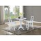 International Concepts Round 36 in Rd Extension Dining Table 34.9 inH, 2 X-Back Counter Ht Stools, White, 36 in W, 48 in L K08-36RXT-27B-S6132 - alternate 2